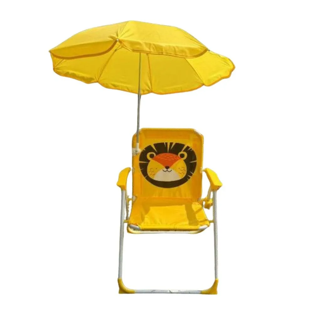 Chaise pliante pour enfant avec parasol amovible