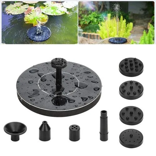 Mini fontaine solaire flottante, pompe à eau pour bain d'oiseaux debout