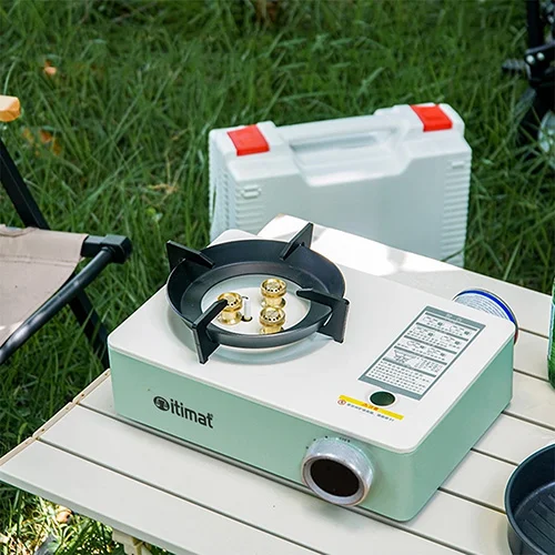 Itimat Réchaud à Gaz 3200W Réchaud de Camping avec Mallette Compact Puissant et Parfait pour le Camping