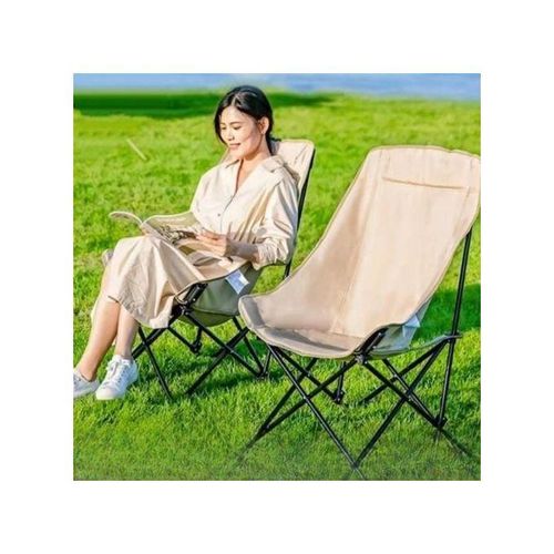 Chaise pliable en bois avec dossier haut pour les pique-niques en plein air