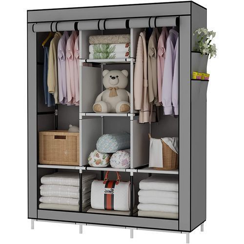 Armoire 3 Portes en Tissu Léger et Fonctionnel pour Votre Intérieur