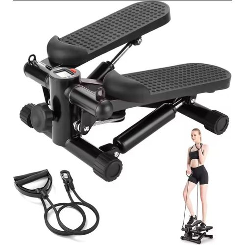 Mini stepper avec écran LCD résistance réglables et deux cordes de résistance Fitness à domicile