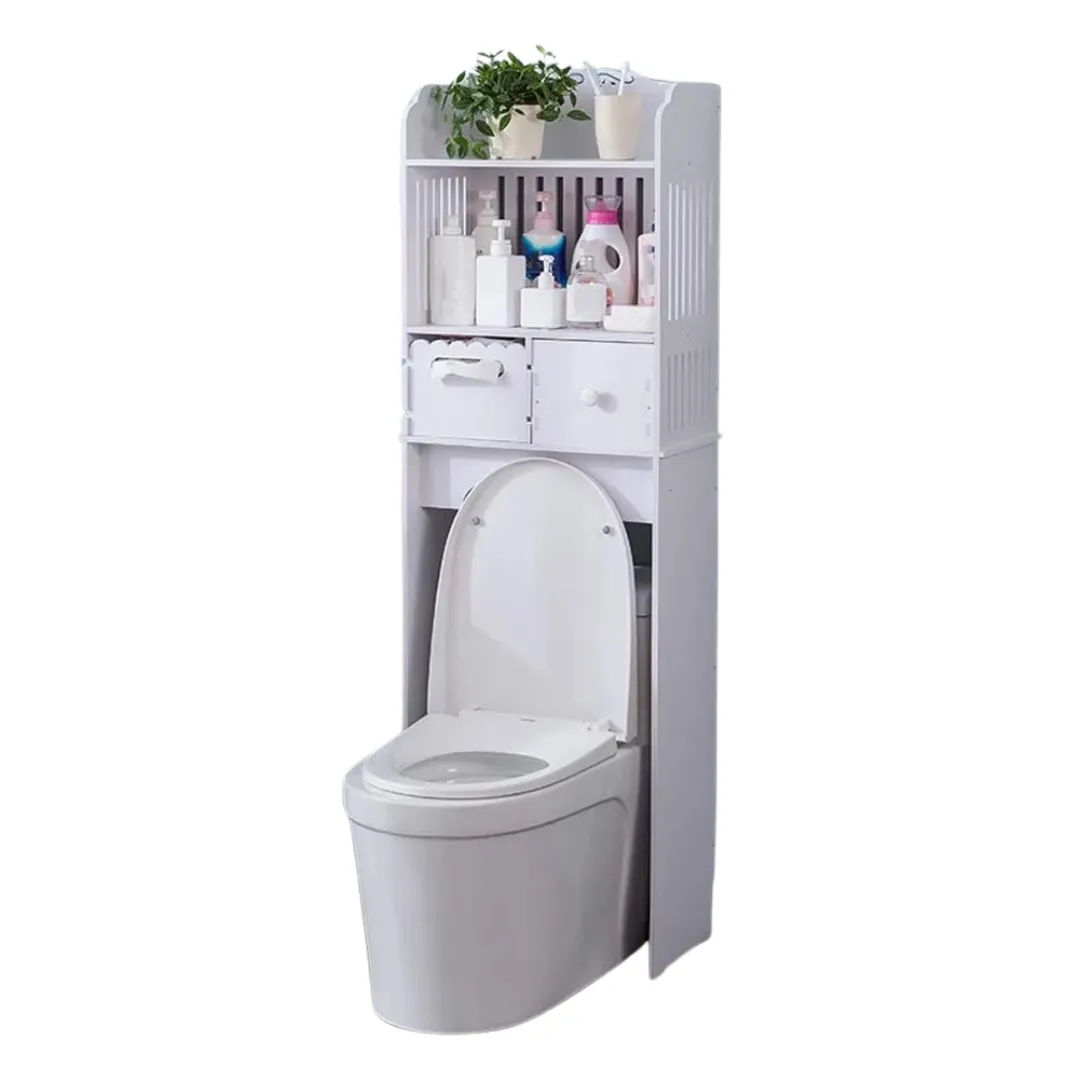 Organisateur étagère de salle de bain autoportante pour toilettes